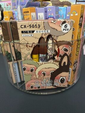 CX-5013 Cute Labubu Character 6pcs Gel Pens
